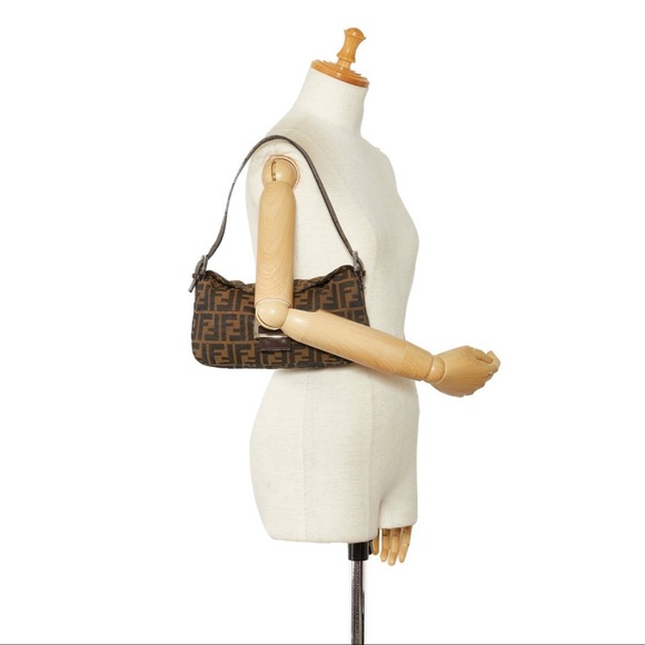 Fendi Zucca Double Flap Baguette Tobacco - Picture 3 of 13